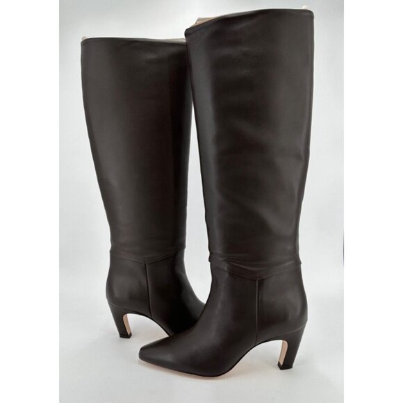 Everlane The Knee-High Banana Heel Boot in Brown Leather sz 6 Women's Pull-on - Picture 2 of 6